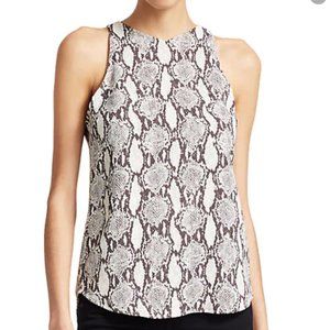 A.L.C. Anise Snakeskin-Print Sleeveless Top